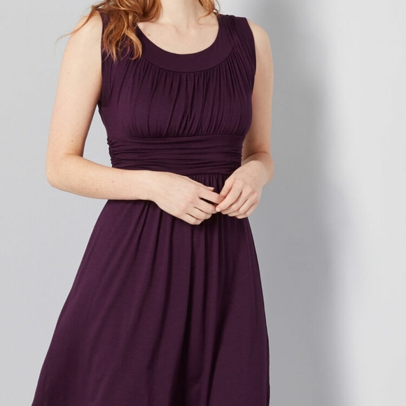 I Love Your Jersey Dress in Plum - Picture 6 of 6